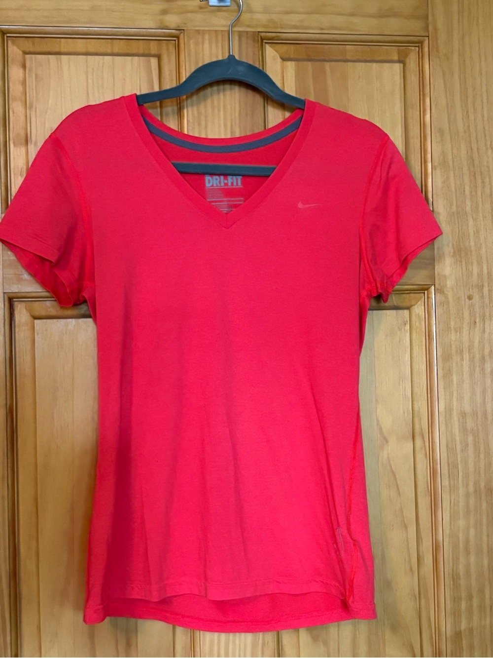Nike Dri-FIT Women's Coral V-Neck Performance Tee